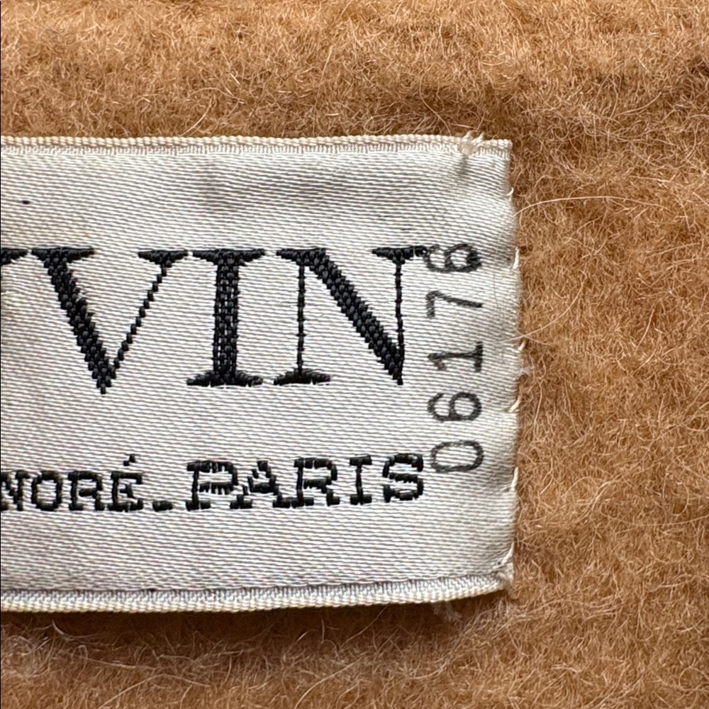 Vintage Lanvin Wool Pea Coat Made in France Size 42 8/10 Blazer Jacket 1970 - Picture 5 of 11